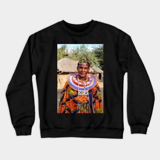 An Impressive Maasai Woman Crewneck Sweatshirt